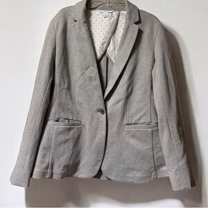 Old Navy ~ Women’s ~ Jacket ~ Medium ~ Blazer ~ Gray  ~ Classic Knit ~ Stretch